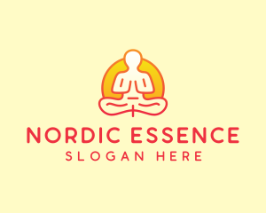 Yoga Meditation Wellness logo design