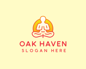 Yoga Meditation Wellness logo design