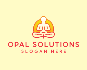 Yoga Meditation Wellness logo design