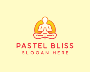 Yoga Meditation Wellness logo design