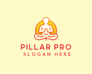 Yoga Meditation Wellness logo design