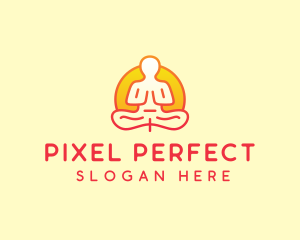 Yoga Meditation Wellness logo design