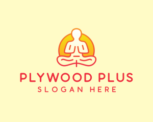 Yoga Meditation Wellness logo design