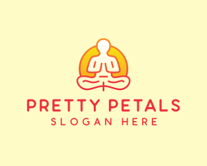 Yoga Meditation Wellness logo design