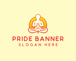 Yoga Meditation Wellness logo design