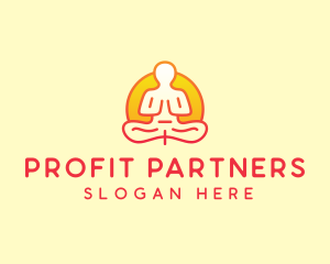 Yoga Meditation Wellness logo design