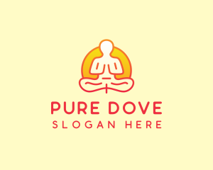 Yoga Meditation Wellness logo design