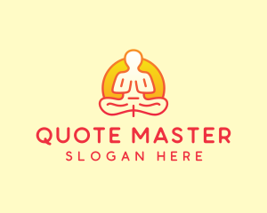 Yoga Meditation Wellness logo design