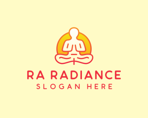 Yoga Meditation Wellness logo design