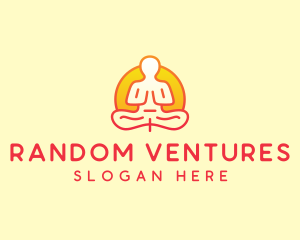 Yoga Meditation Wellness logo design