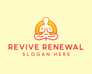 Yoga Meditation Wellness logo design