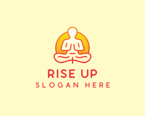 Yoga Meditation Wellness logo design