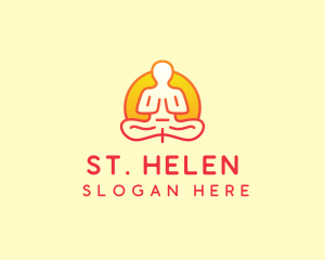 Yoga Meditation Wellness logo design