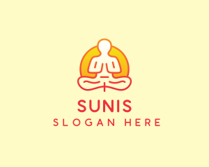 Yoga Meditation Wellness logo design