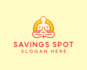 Yoga Meditation Wellness logo design