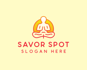 Yoga Meditation Wellness logo design