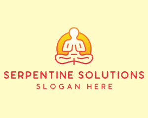 Yoga Meditation Wellness logo design