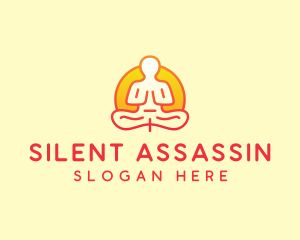 Yoga Meditation Wellness logo design