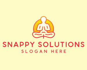 Yoga Meditation Wellness logo design