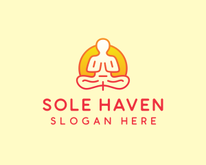 Yoga Meditation Wellness logo design