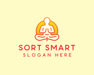 Yoga Meditation Wellness logo design