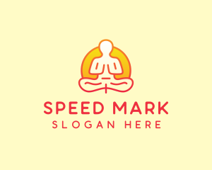 Yoga Meditation Wellness logo design