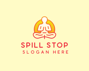 Yoga Meditation Wellness logo design