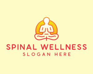 Yoga Meditation Wellness logo design