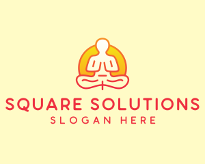 Yoga Meditation Wellness logo design