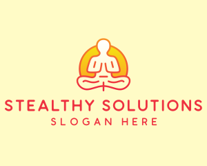 Yoga Meditation Wellness logo design