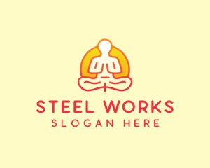 Yoga Meditation Wellness logo design