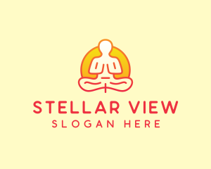 Yoga Meditation Wellness logo design