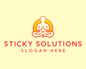 Yoga Meditation Wellness logo design