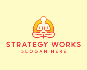 Yoga Meditation Wellness logo design