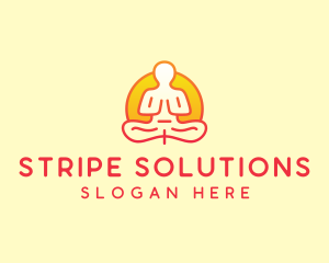 Yoga Meditation Wellness logo design