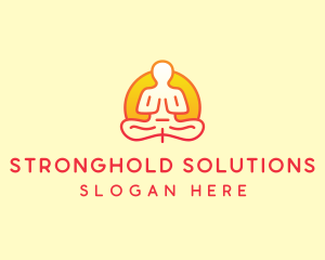 Yoga Meditation Wellness logo design