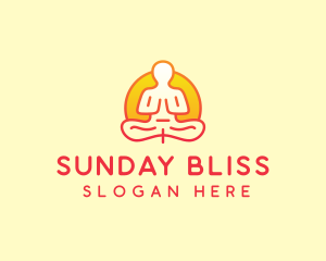 Yoga Meditation Wellness logo design