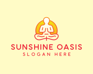 Yoga Meditation Wellness logo design