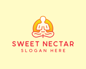 Yoga Meditation Wellness logo design