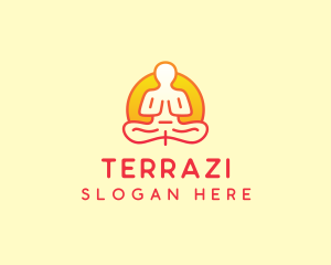 Yoga Meditation Wellness logo design