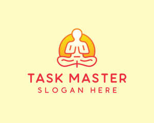 Yoga Meditation Wellness logo design