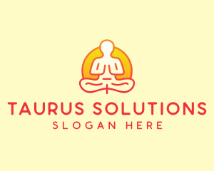 Yoga Meditation Wellness logo design