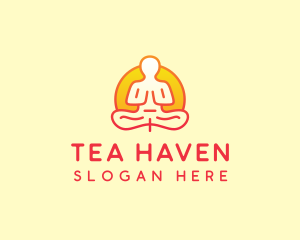 Yoga Meditation Wellness logo design