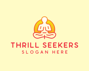 Yoga Meditation Wellness logo design