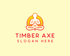 Yoga Meditation Wellness logo design