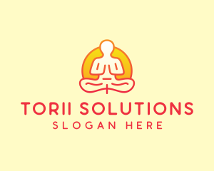 Yoga Meditation Wellness logo design