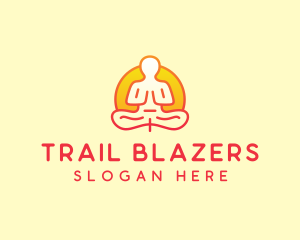 Yoga Meditation Wellness logo design