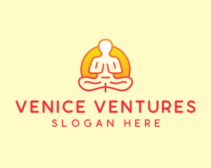 Yoga Meditation Wellness logo design