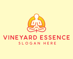 Yoga Meditation Wellness logo design