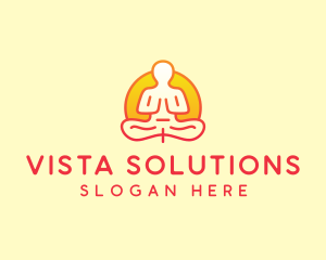 Yoga Meditation Wellness logo design